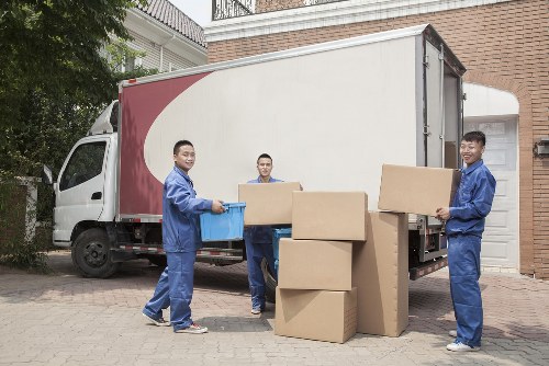 Moving van ready for a residential move in Southfields