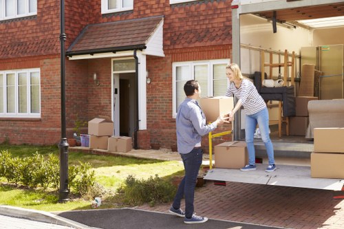 Removal team helping a local move in Southfields