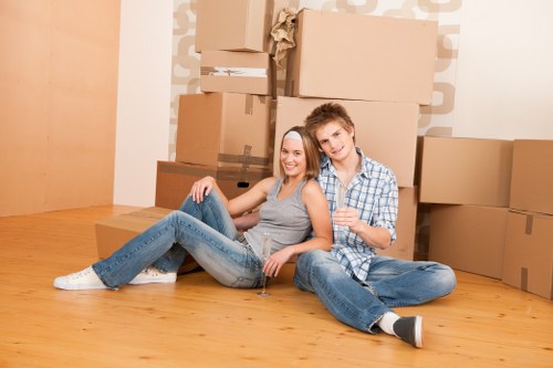 Residential moving truck service near Southfields properties