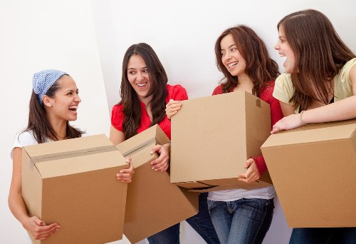 Removal team helping with a local move in Southfields