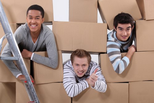 Residential move support in Southfields apartment building