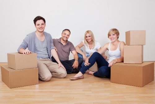 Van loaded with furniture for a local Southfields relocation
